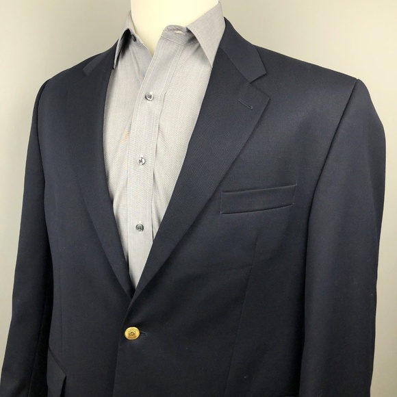ralph lauren blue blazer gold buttons